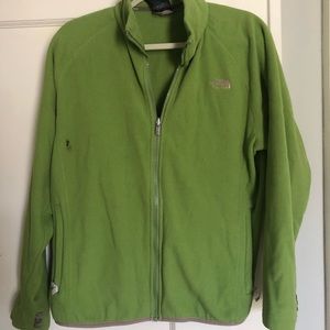 Green North Face jacket (L)
